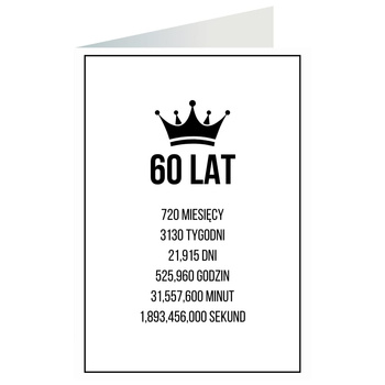 Kartka okolicznościowa - 60 Lat, licznik