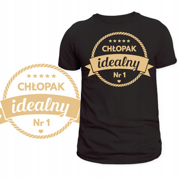 Koszulka Na Dzień Chłopaka Super Prezent Chłopak Idealny Nadruk HIT