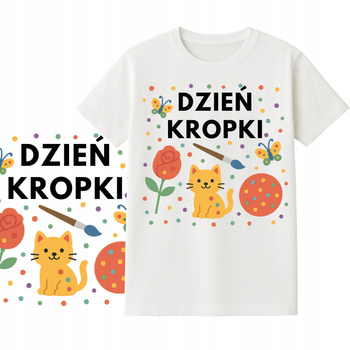 T-Shirt Dzień Kropki do Przedszkola Szkoły dla Chłopca Dziewczynki