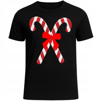 Koszulka Świąteczna Cukrowe Laski Boże Narodzenie Prezent Dla Każdego