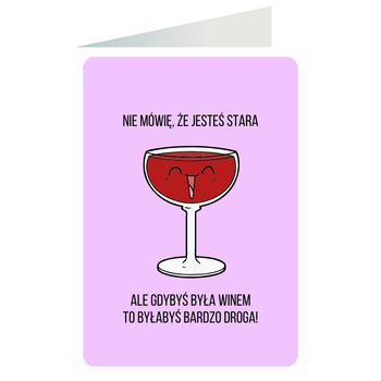 Kartka okolicznościowa - Wino