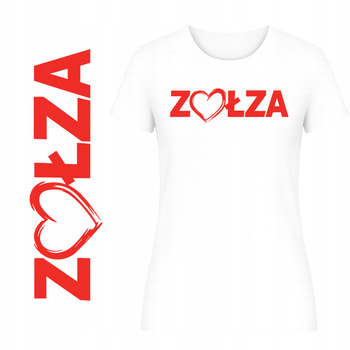 T-Shirt Damski Koszulka HIT Zabawny Nadruk Super na Prezent dla Zołzy