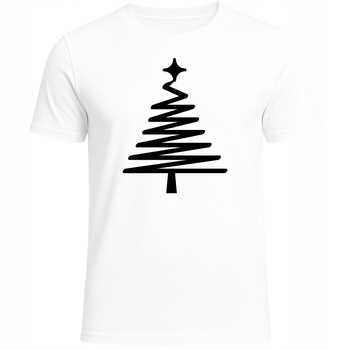 Koszulka Świąteczna Choinka Nadruk HIT Super Prezent Boże Narodzenie