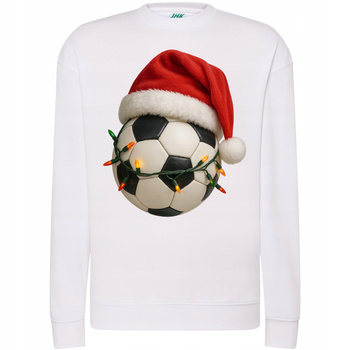 Bluza Świąteczna Piłkarska z Motywem Piłki i Świąt Super na Prezent