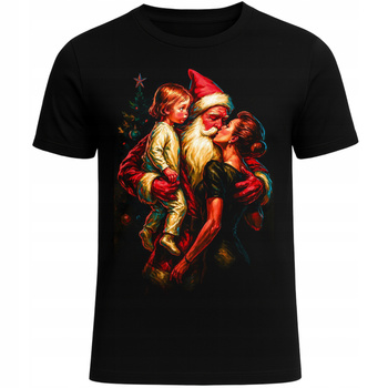 Koszulka Świąteczna Zabawny Nadruk 3D Prezent W Świątecznym Klimacie