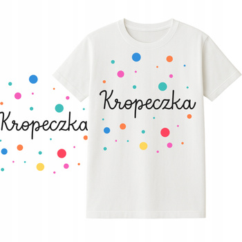 Koszulka na Dzień Kropki Nadruk do Przedszkola Szkoły dla Dzieci