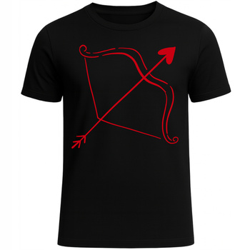 Koszulka Na Walentynki Super Nadruk Strzała Amora Ekstra na Prezent HIT