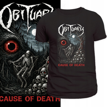 Koszulka Obituary Death Metal Band Floryda Koncert Nadruk HD Prezent