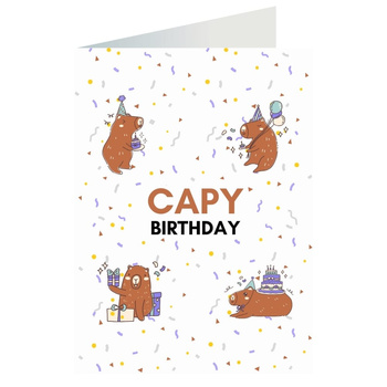 Kartka okolicznościowa - Capy Birthday