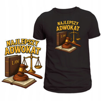 Koszulka Dla Adwokata Świetny Nadruk Najlepszy Adwokat Super Prezent
