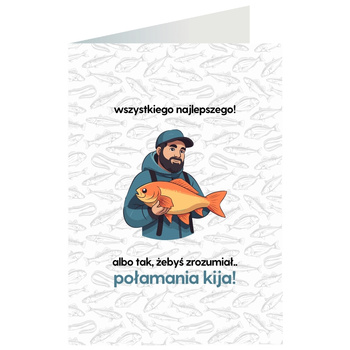 Kartka okolicznościowa - Wędkarz