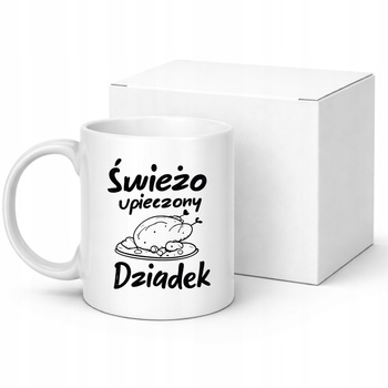 Kubek na Dzień Dziadka Świeżo Upieczony Dziadek Zabawny Nadruk Prezent