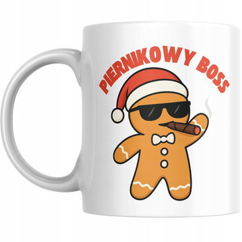 Kubek Na Święta Gwiazdkę Prezent Boże Narodzenie Mikołajki Piernikowy Boss