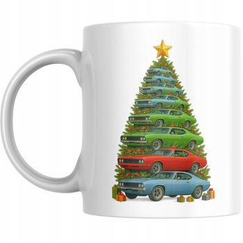 Kubek Na Święta Gwiazdkę Prezent Boże Narodzenie Mikołajki Auta Choinka