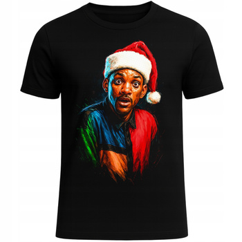 Koszulka Świąteczna Śmieszny Nadruk Super Grafika 3D Prezent Świąteczny