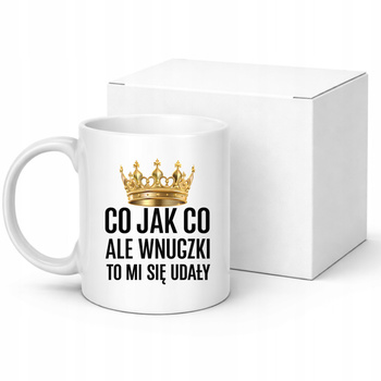 Kubek na Dzień Babci i Dziadka Wnuczki Zabawny Nadruk na Prezent 330ml