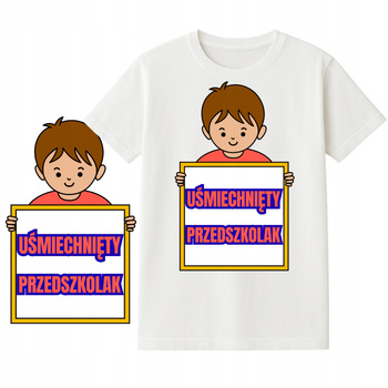 Koszulka dla Dzieci na Dzień Przedszkolaka Nadruk do Przedszkola