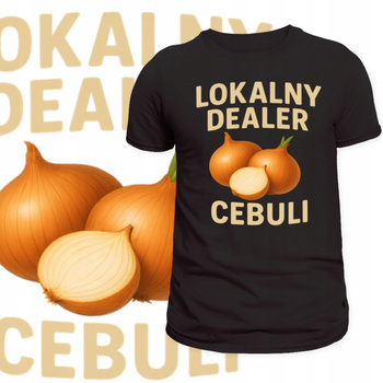 Koszulka Dla Sprzedawcy Cebuli Cebula Śmieszny Nadruk Dealer Prezent