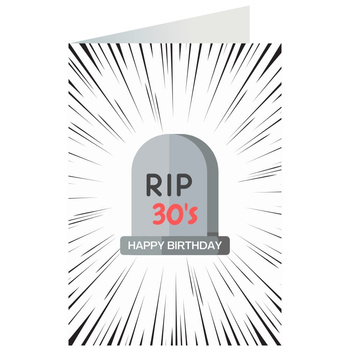 Kartka okolicznościowa - RIP 30's