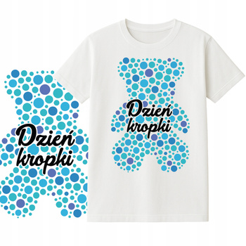 Koszulka na Dzień Kropki dla Dzieci Nadruk do Przedszkola Szkoły