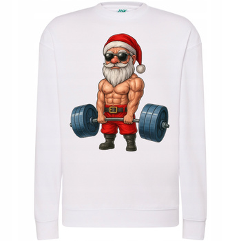 Bluza Świąteczna Umięśniony Mikołaj Super Prezent dla Sportowca Święta