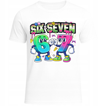 Koszulka Dziecięca 67 SIX SEVEN Super Modna HIT Prezent na Święta