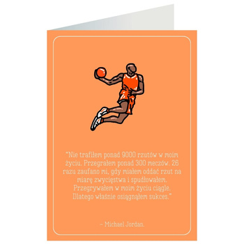 Kartka okolicznościowa - Koszykówka