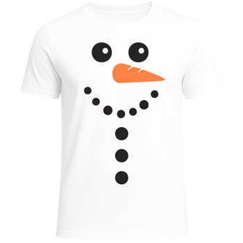 Koszulka z Bałwanem Święta Zima Śmieszna Super Prezent Bożonarodzeniowy