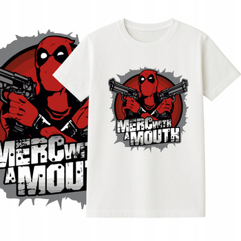 T-Shirt Dziecięcy Koszulka Nadruk Deadpool Marvel Superhero Prezent