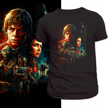 Koszulka Gwiezdne Wojny Star Wars Film Nadruk HD T-Shirt na Prezent