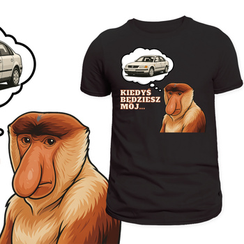 T-Shirt Męski Koszulka Nadruk Nosacz Janusz Passat Mem Śmieszny Prezent