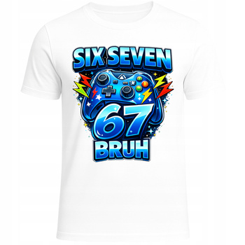 Koszulka Dziecięca 67 VIRAL HIT SIX SEVEN Modna Super na Prezent