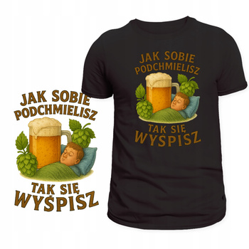 Koszulka dla Piwosza HIT Nadruk Chmiel Super Prezent Dla Konesera Piwa