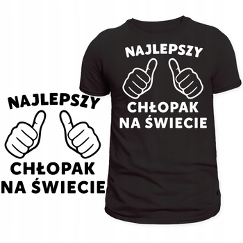Koszulka na Dzień Chłopaka Nadruk Najlepszy Chłopak na Świecie Prezent