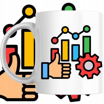 Kubek Nadruk Analiza Inżynier Statystyka Praca Biuro Upominek Prezent