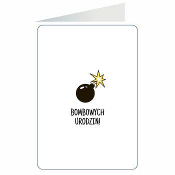 Kartka okolicznościowa - Bombowe urodziny