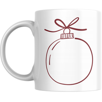 Kubek Na Święta Gwiazdkę Prezent na Boże Narodzenie Mikołajki Bombka Bombki