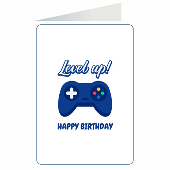 Kartka okolicznościowa - Pad, niebieski