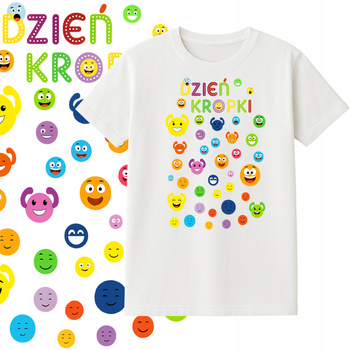 T-Shirt Dzień Kropki do Przedszkola Szkoły dla Chłopca Dziewczynki