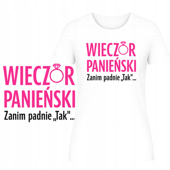 T-Shirt Damski Koszulka na Wieczór Panieński Zabawny Nadruk Panieńskie