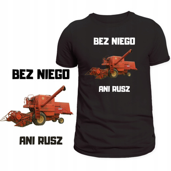 T-Shirt dla Rolnika Męska Koszulka Super HIT Nadruk Lato Żniwa Prezent