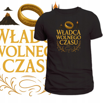 T-Shirt Męski Koszulka Władca Wolnego Czasu Władca Pierścieni Prezent
