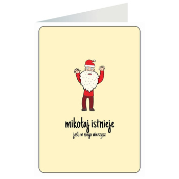 Kartka okolicznościowa - Mikołaj istnieje