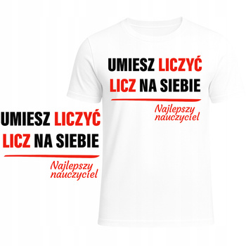 Koszulka Na Dzień Nauczyciela Śmieszny Nadruk Nauczyciel Super Prezent
