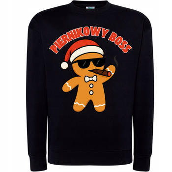 Bluza Świąteczna Piernikowy Boss Zabawny Piernik Super Prezent Święta