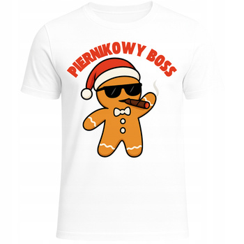 Koszulka Świąteczna Piernik Ciastek Mikołaj Prezent Boże Narodzenie HIT