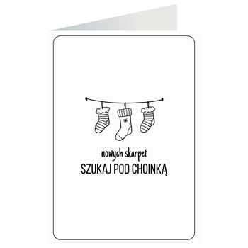Kartka okolicznościowa - Nowa skarpeta