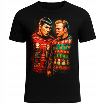 Koszulka Świąteczna HIT Super Zabawny Nadruk 3D Świąteczny na Prezent