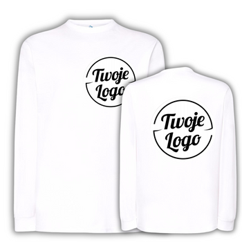 T-Shirt Męski z Długim Rękawem z Twoim własnym Nadrukiem