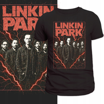 T-Shirt Męski Nadruk Koszulka Linkin Park LP Chester Rock HD Prezent